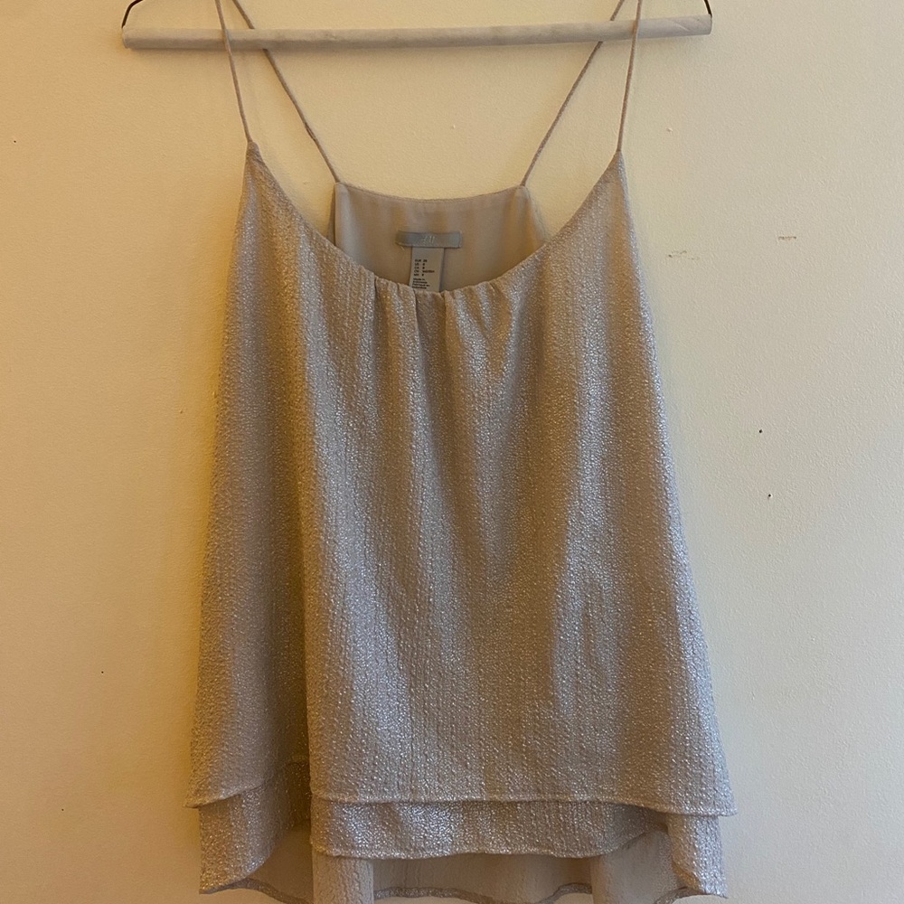 H&M shimmer top